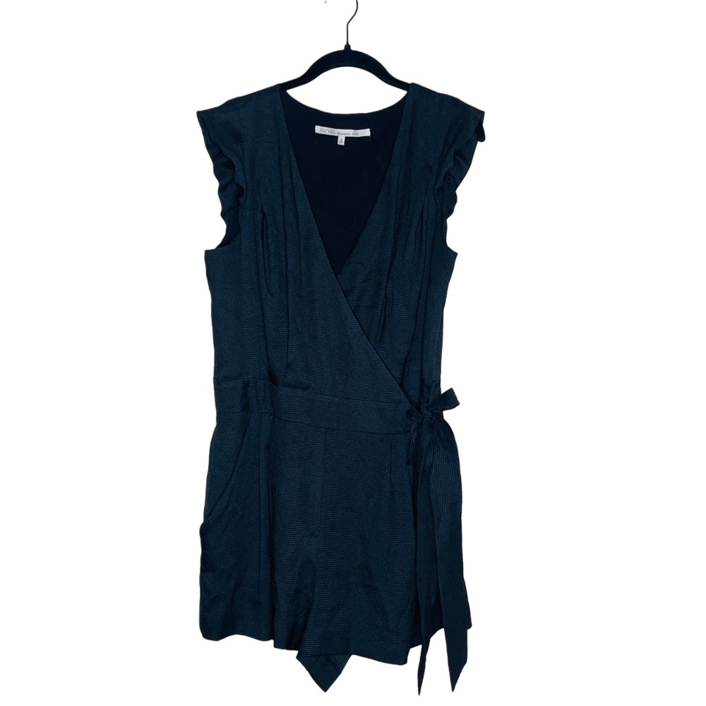 RACHEL Rachel Roy Women’s Black Wrap Romper Size 12